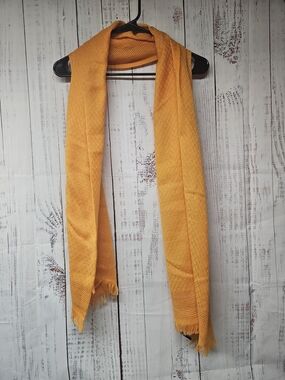 Women's Lightweight Mustard Scarf - Ozsoy Aksesuar
